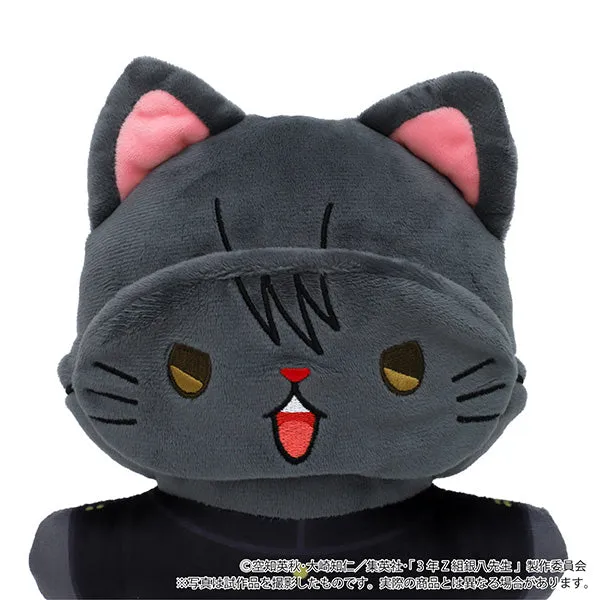 (Goods - Plush) 3-Z GINPACHI SENSEI withCAT Flat Plush With Eye Mask Kotaro Katsura