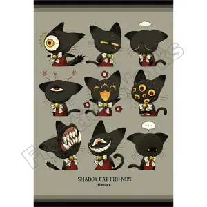 (Goods - Postcard) Maniani World Postcard D - Shadow Cat Friends