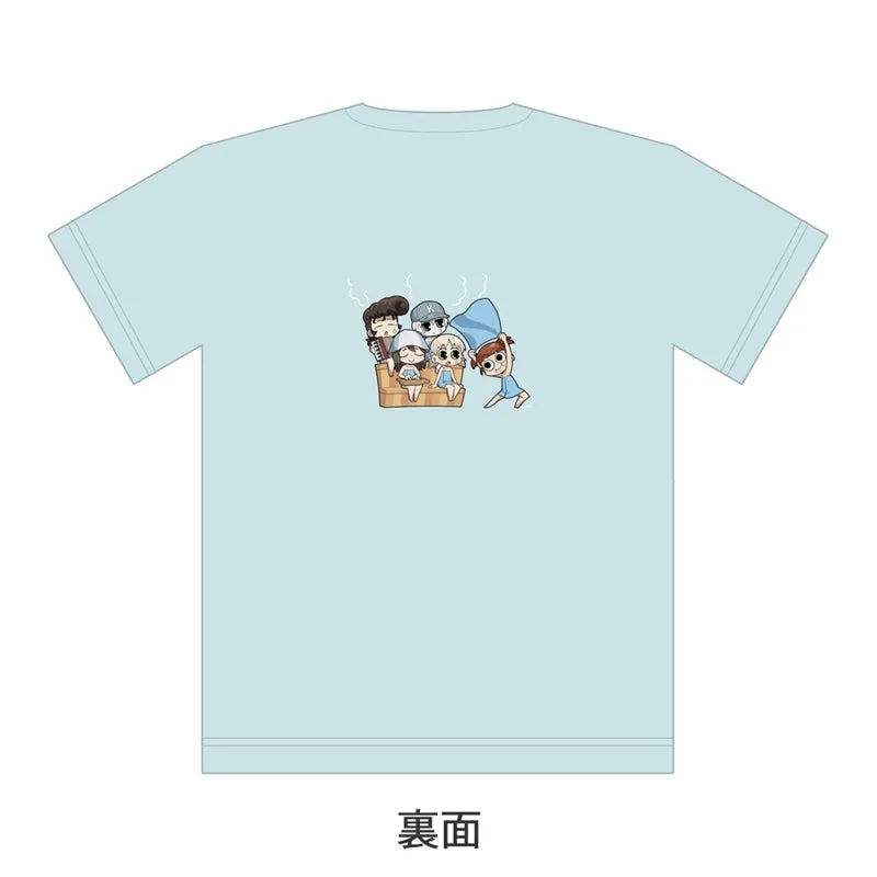(Goods - Shirt) Girls und Panzer das Finale T-shirt (Continuation High School/Sauna) L Size
