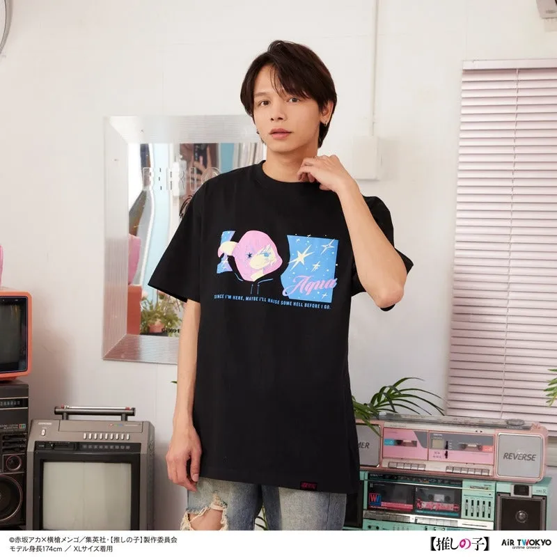(Goods - Shirt) Oshi no Ko Vol. 1 Retro Pop T-shirt 2 (Aqua) XL