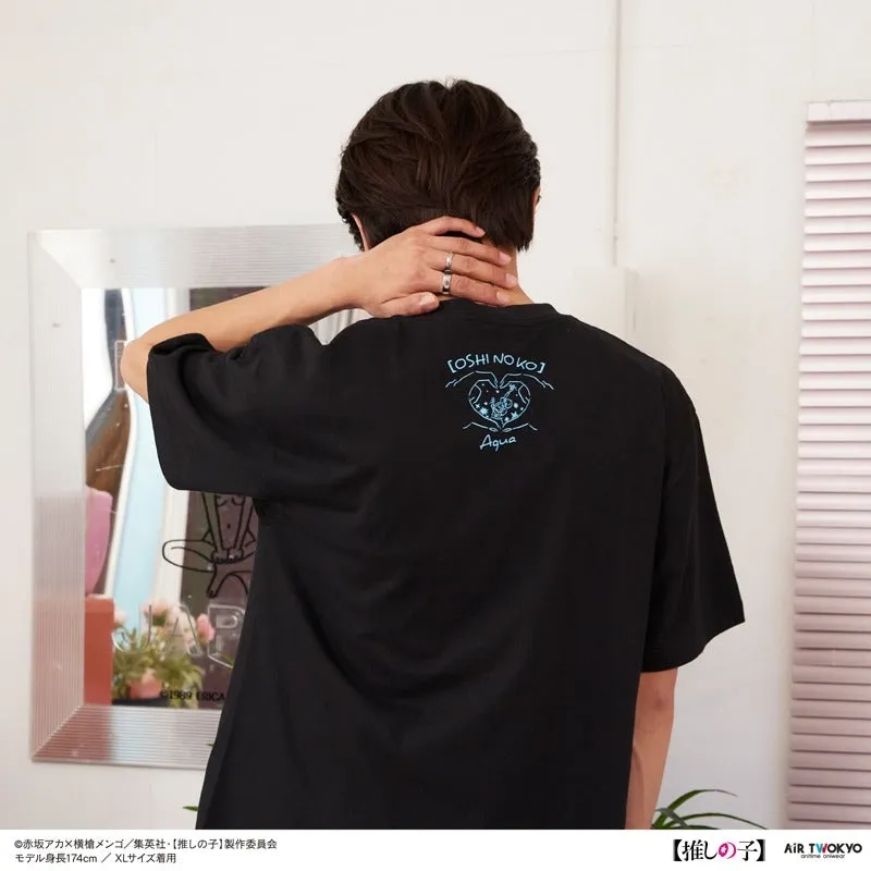(Goods - Shirt) Oshi no Ko Vol. 1 Retro Pop T-shirt 2 (Aqua) XL