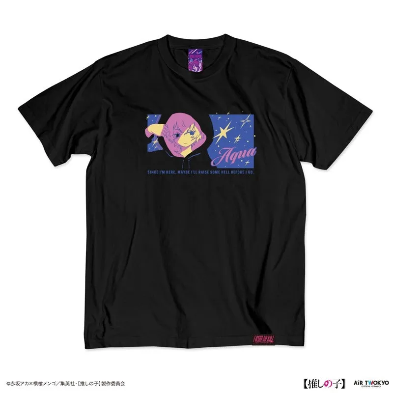 (Goods - Shirt) Oshi no Ko Vol. 1 Retro Pop T-shirt 2 (Aqua) XL