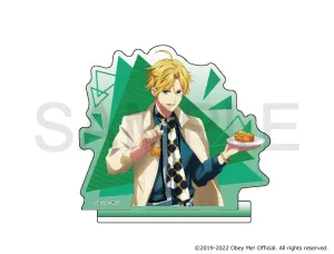 (Goods - Stand Pop) Obey Me! x mixx garden Dokidoki Cafe Meguri in Human World Waist-Up Acrylic Stand (Satan)
