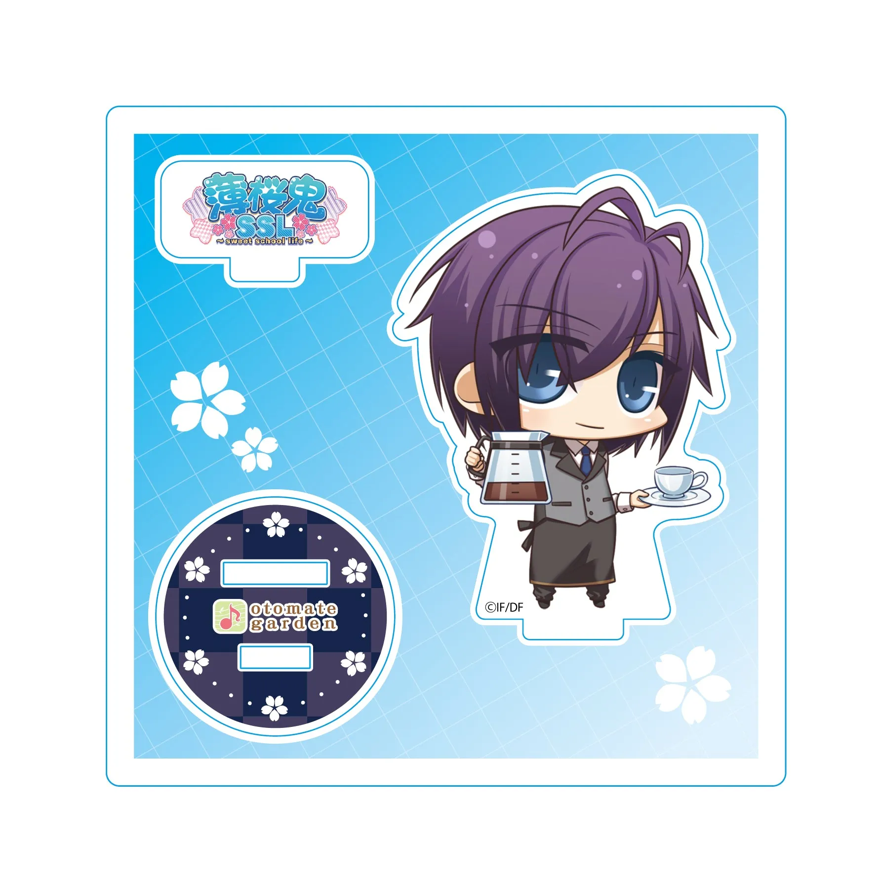 (Goods - Stand Pop) Otomate Garden Chibi Character Acrylic Stand _2019_132 Hakuoki SSL Saitou Hajime
