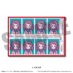 (Goods - Sticker) Gakuen iDOLM@STER ID Card Photo Style Sticker Vol.1 A Saki Hanami
