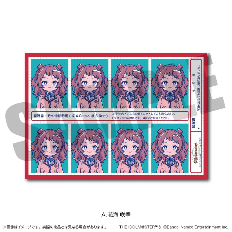 (Goods - Sticker) Gakuen iDOLM@STER ID Card Photo Style Sticker Vol.1 A Saki Hanami