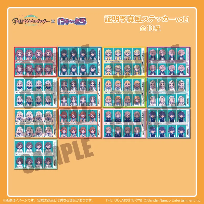 (Goods - Sticker) Gakuen iDOLM@STER ID Card Photo Style Sticker Vol.1 C Kotone Fujita