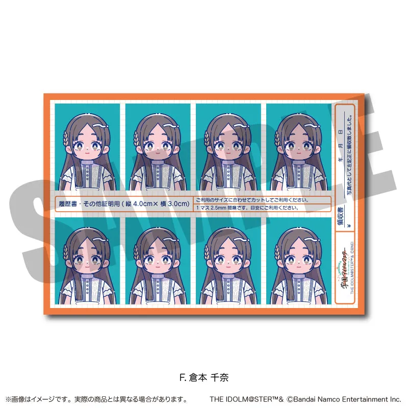 (Goods - Sticker) Gakuen iDOLM@STER ID Card Photo Style Sticker Vol.1 F China Kuramoto