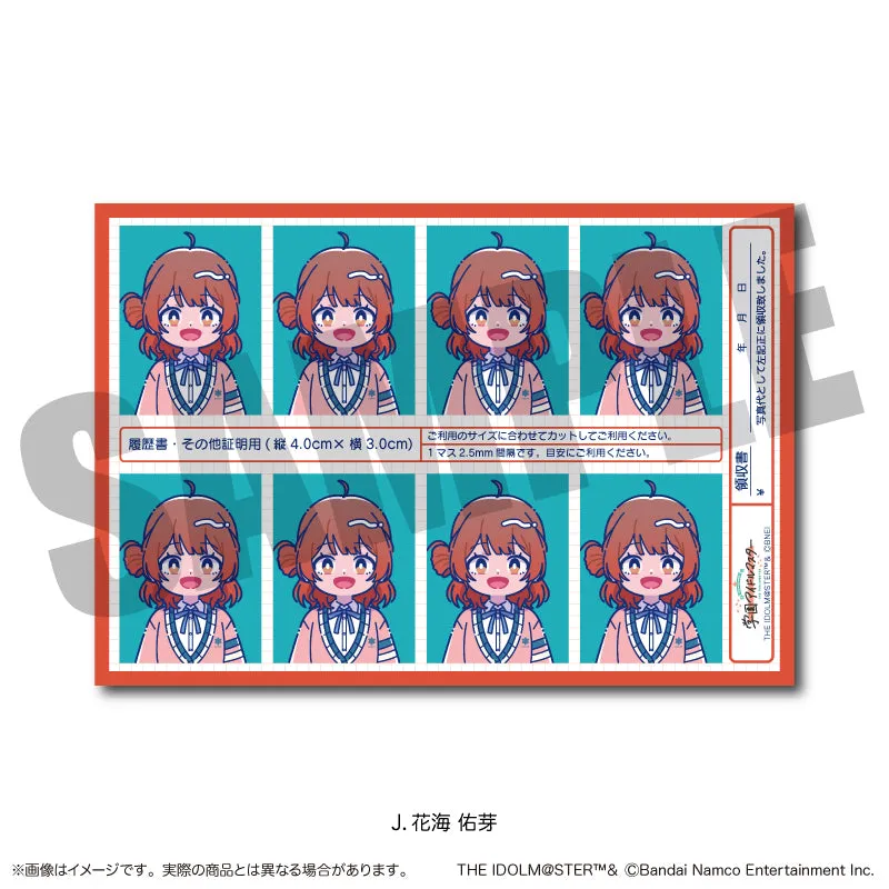 (Goods - Sticker) Gakuen iDOLM@STER ID Card Photo Style Sticker Vol.1 J Ume Hanami