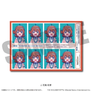 (Goods - Sticker) Gakuen iDOLM@STER ID Card Photo Style Sticker Vol.1 J Ume Hanami