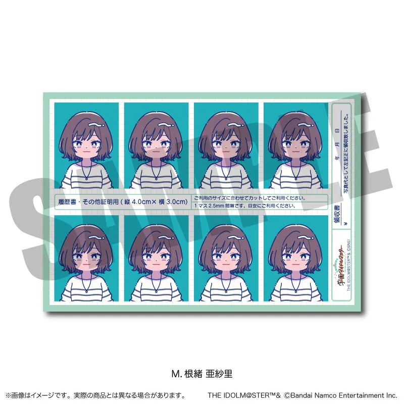 (Goods - Sticker) Gakuen iDOLM@STER ID Card Photo Style Sticker Vol.1 M Asari Neo