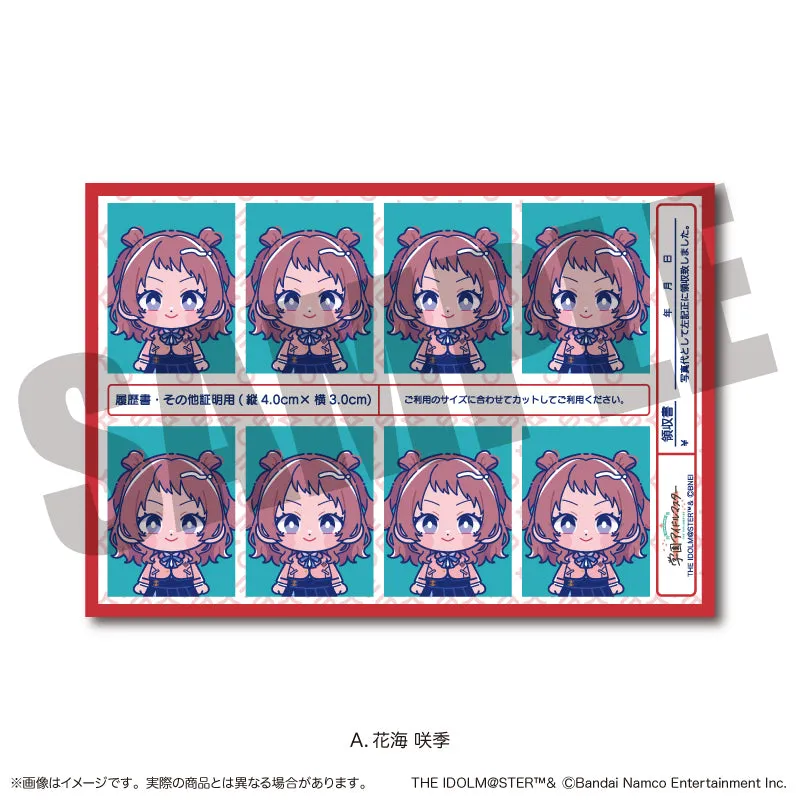 (Goods - Sticker) Gakuen iDOLM@STER ID Card Photo Style Sticker Vol.2 A Saki Hanami