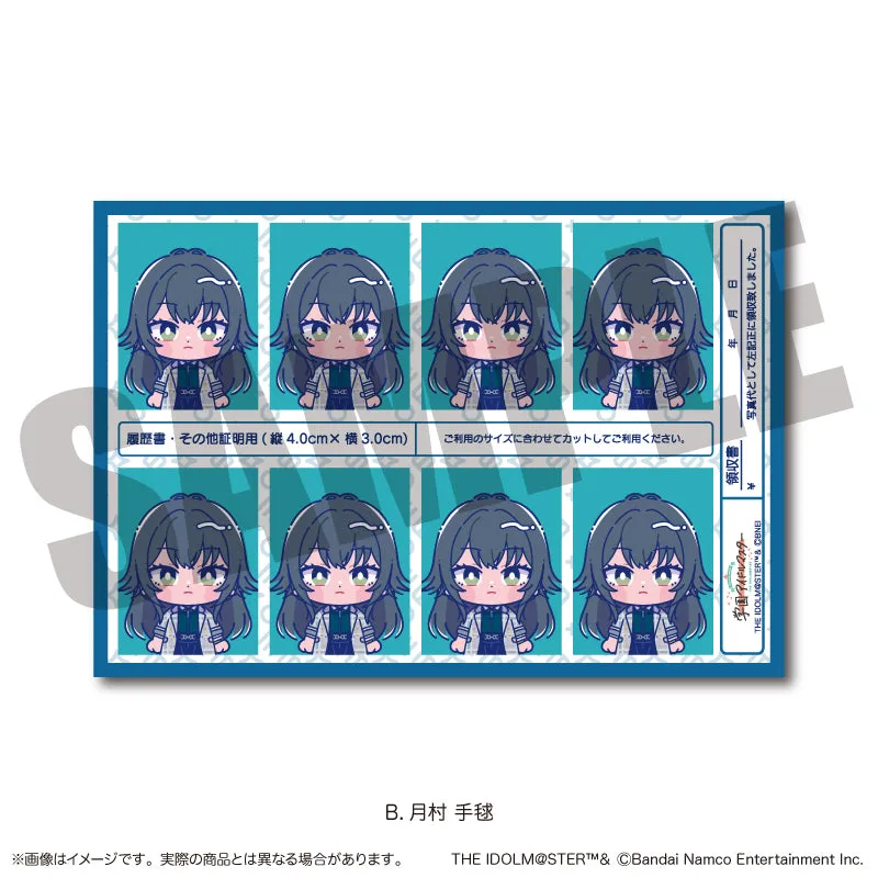 (Goods - Sticker) Gakuen iDOLM@STER ID Card Photo Style Sticker Vol.2 B Temari Tsukimura