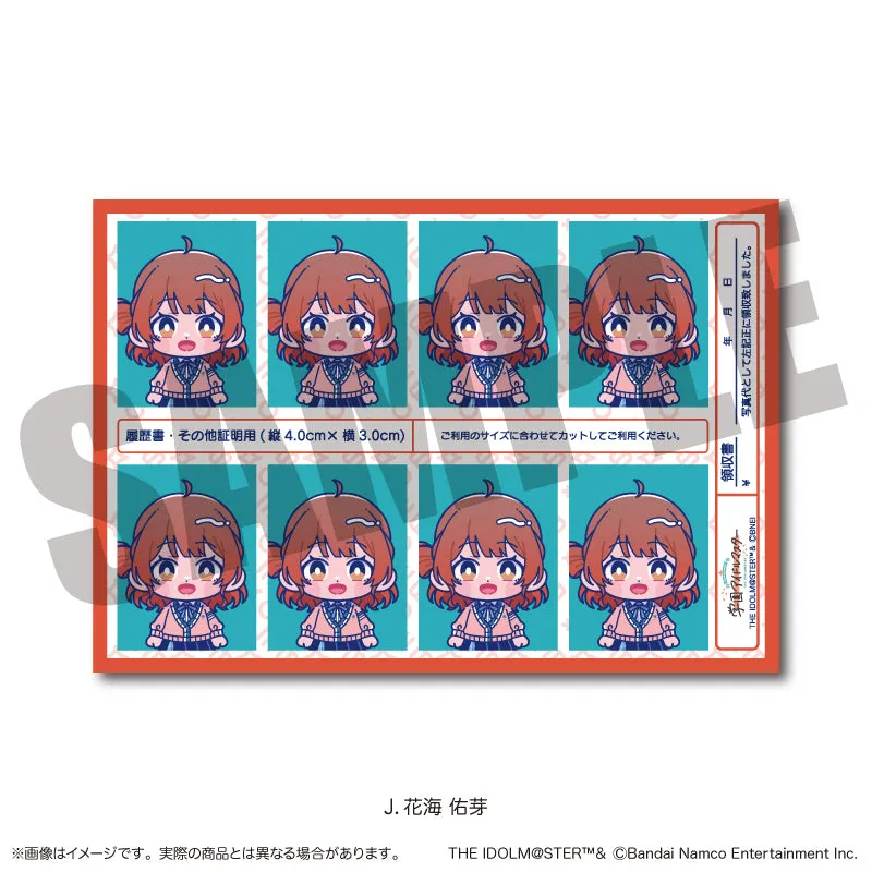 (Goods - Sticker) Gakuen iDOLM@STER ID Card Photo Style Sticker Vol.2 J Ume Hanami