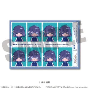 (Goods - Sticker) Gakuen iDOLM@STER ID Card Photo Style Sticker Vol.2 L Misuzu Hataya
