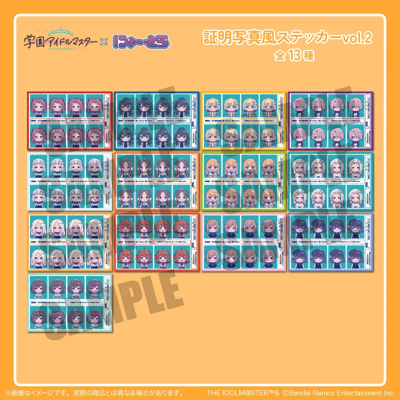 (Goods - Sticker) Gakuen iDOLM@STER ID Card Photo Style Sticker Vol.2 M Asari Neo