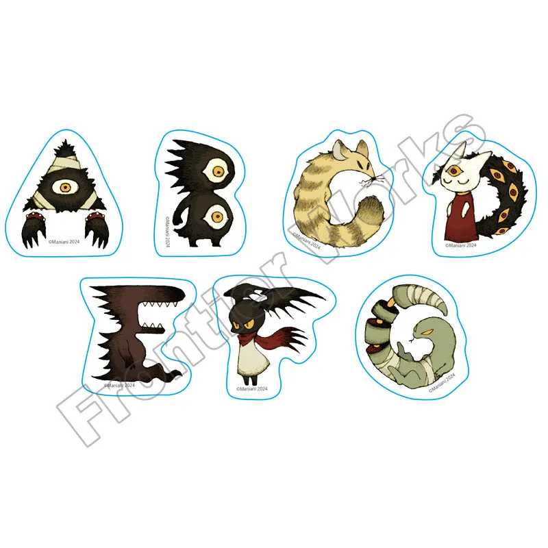 (Goods - Sticker) Maniani World 2024SMR Alphabet Flake Sticker A - G