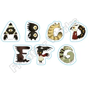 (Goods - Sticker) Maniani World 2024SMR Alphabet Flake Sticker A - G