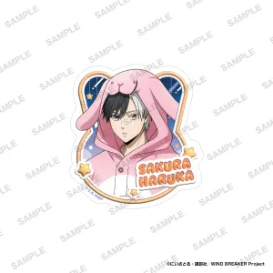 (Goods - Sticker) WIND BREAKER Die-Cut Sticker Pajama Party ver. - Haruka Sakura