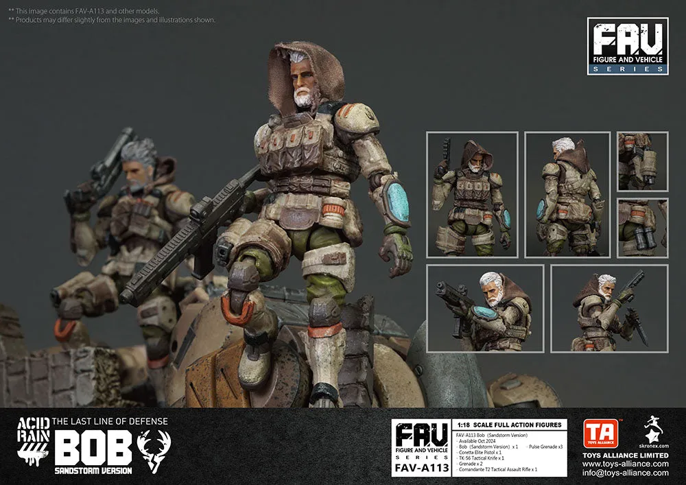 [Pre-order] Acid Rain World - FAV-A113 Bob (Sandstorm Version) 1/18 Action Figure Toys Alliance Limited