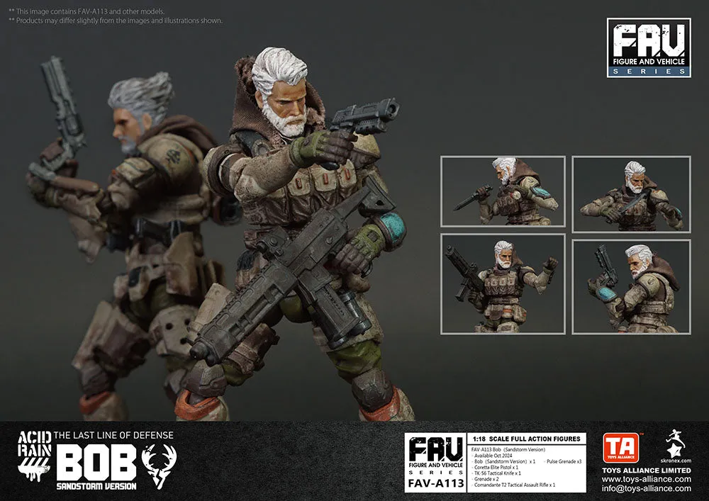 [Pre-order] Acid Rain World - FAV-A113 Bob (Sandstorm Version) 1/18 Action Figure Toys Alliance Limited