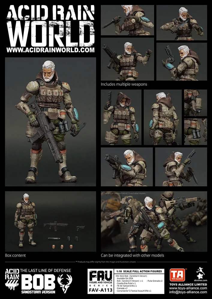 [Pre-order] Acid Rain World - FAV-A113 Bob (Sandstorm Version) 1/18 Action Figure Toys Alliance Limited
