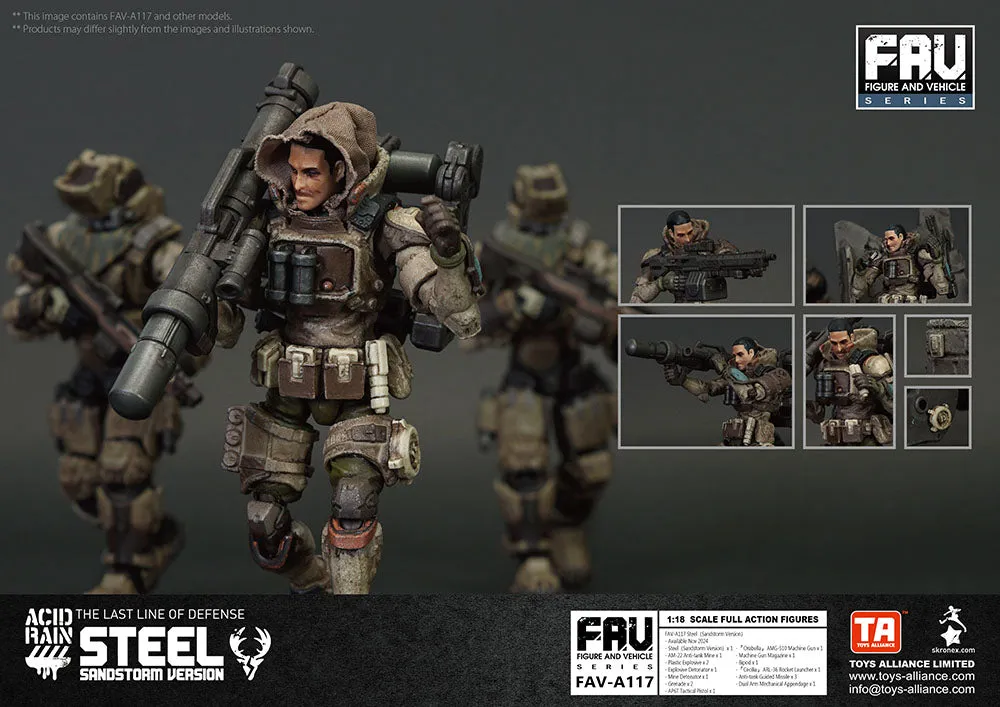 [Pre-order] Acid Rain World - FAV-A117 Steel (Sandstorm Version) 1/18 Scale Action Figure Toys Alliance Limited