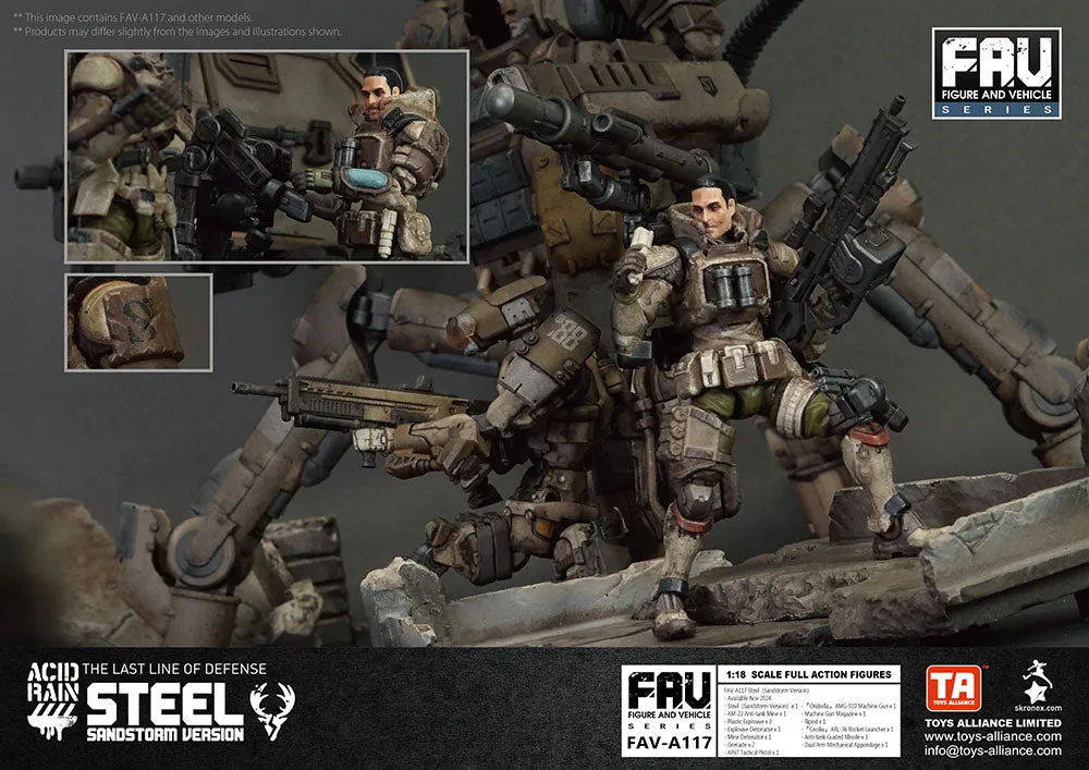 [Pre-order] Acid Rain World - FAV-A117 Steel (Sandstorm Version) 1/18 Scale Action Figure Toys Alliance Limited