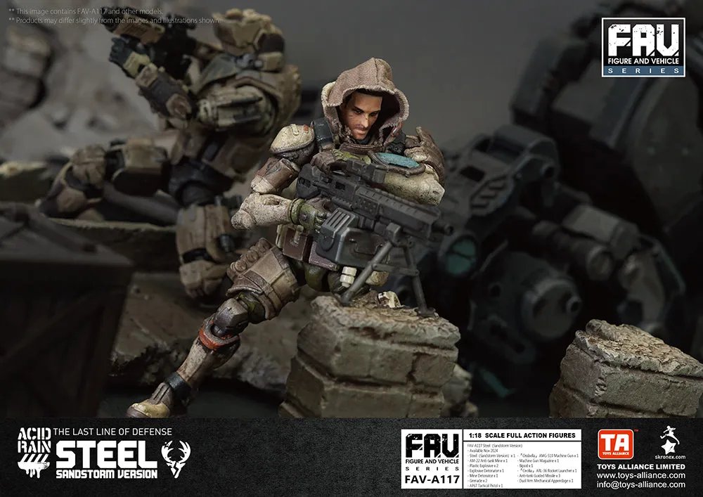 [Pre-order] Acid Rain World - FAV-A117 Steel (Sandstorm Version) 1/18 Scale Action Figure Toys Alliance Limited