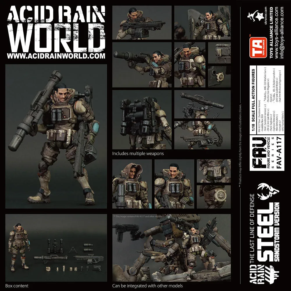 [Pre-order] Acid Rain World - FAV-A117 Steel (Sandstorm Version) 1/18 Scale Action Figure Toys Alliance Limited