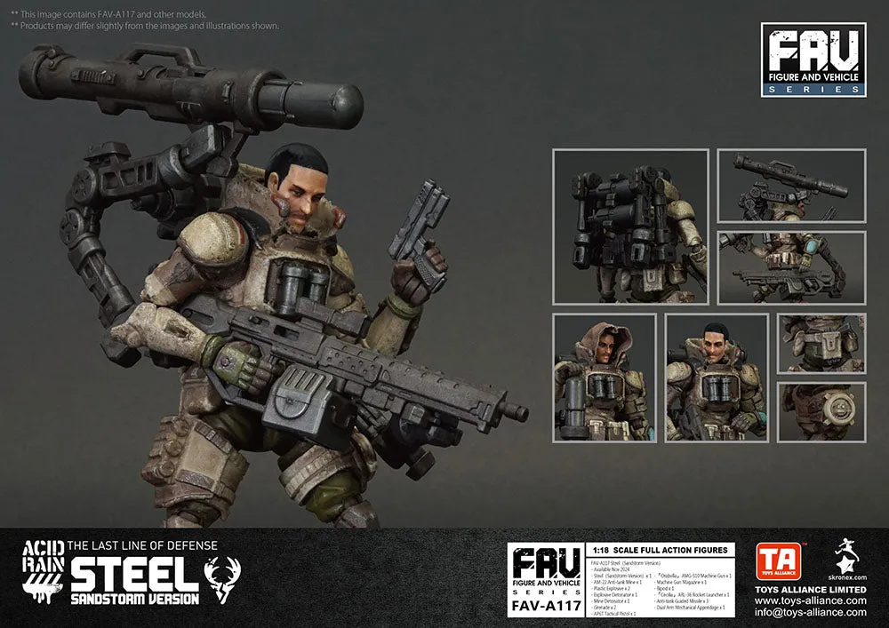 [Pre-order] Acid Rain World - FAV-A117 Steel (Sandstorm Version) 1/18 Scale Action Figure Toys Alliance Limited