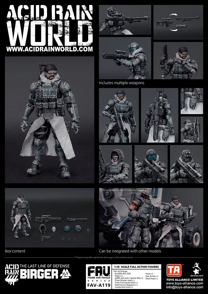 [Pre-order] Acid Rain World - FAV-A119 Birger 1/18 Scale Action Figure Toys Alliance Limited