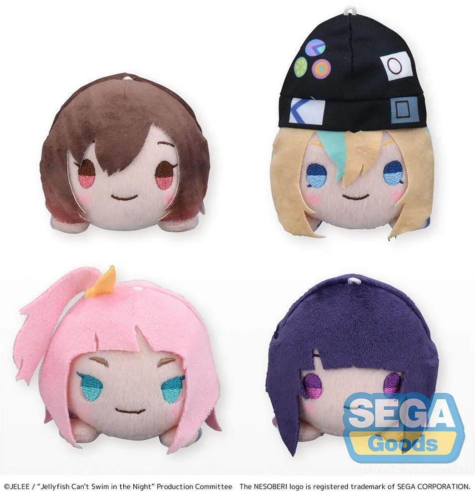 [Pre-order] Jellyfish Can't Swim in the Night - Mahiru Kouzuki & Kano Yamanouchi & Kiui Watase & Mei Kim Anouk Takanashi NESOBERI Mini Plushie SEGA