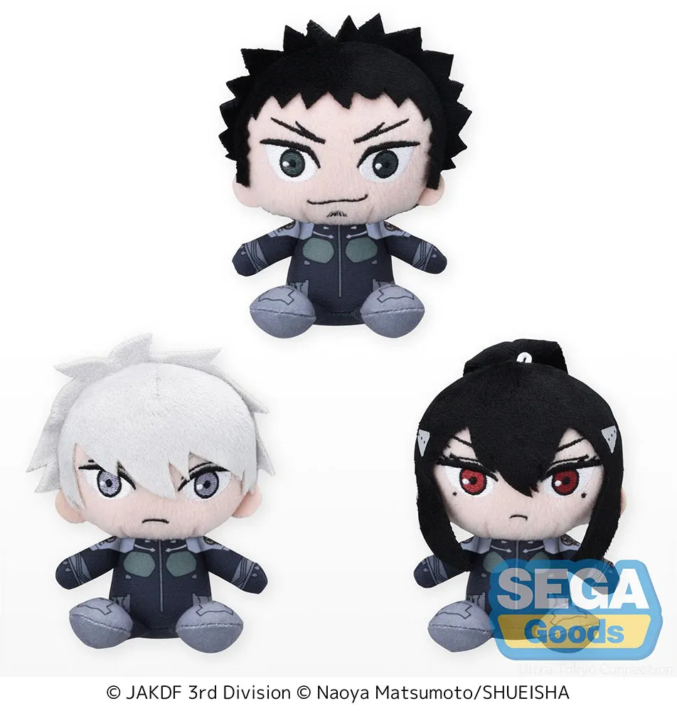 [Pre-order] KAIJU No.8 -  Kafka Hibino & Reno Ichikawa & Mina Ashiro Perching Mascot Vol.1 (EX) Plushie SEGA