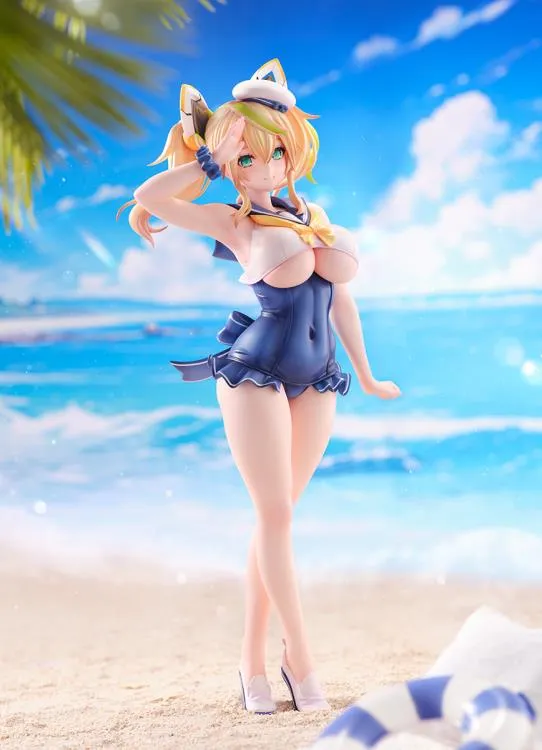 [Pre-order] Phantasy Star - Cool Breeze Gene & Blue Sea Annette (Summer Vacation Ver.) 1/7 Scale Figure Ami Ami X Amakuni