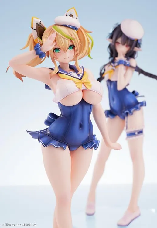 [Pre-order] Phantasy Star - Cool Breeze Gene & Blue Sea Annette (Summer Vacation Ver.) 1/7 Scale Figure Ami Ami X Amakuni
