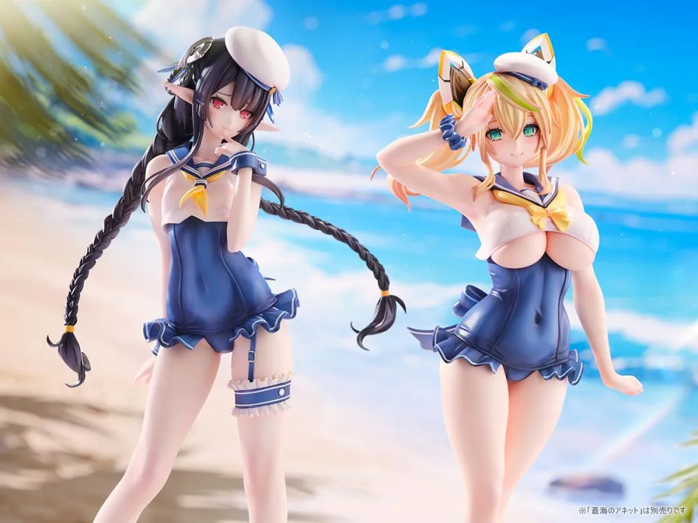 [Pre-order] Phantasy Star - Cool Breeze Gene & Blue Sea Annette (Summer Vacation Ver.) 1/7 Scale Figure Ami Ami X Amakuni