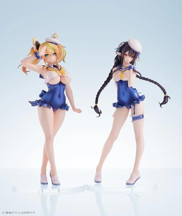 [Pre-order] Phantasy Star - Cool Breeze Gene & Blue Sea Annette (Summer Vacation Ver.) 1/7 Scale Figure Ami Ami X Amakuni