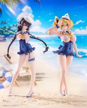 [Pre-order] Phantasy Star - Cool Breeze Gene & Blue Sea Annette (Summer Vacation Ver.) 1/7 Scale Figure Ami Ami X Amakuni