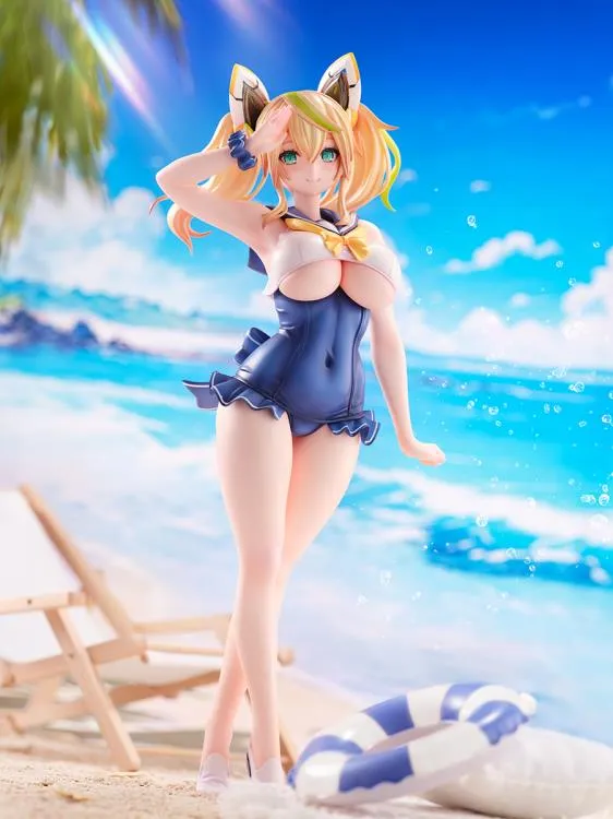 [Pre-order] Phantasy Star - Cool Breeze Gene & Blue Sea Annette (Summer Vacation Ver.) 1/7 Scale Figure Ami Ami X Amakuni